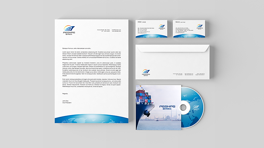 黃遠海符號創(chuàng)意 耀洋航運Logo與VI設計與集成電路設計的巧妙融合